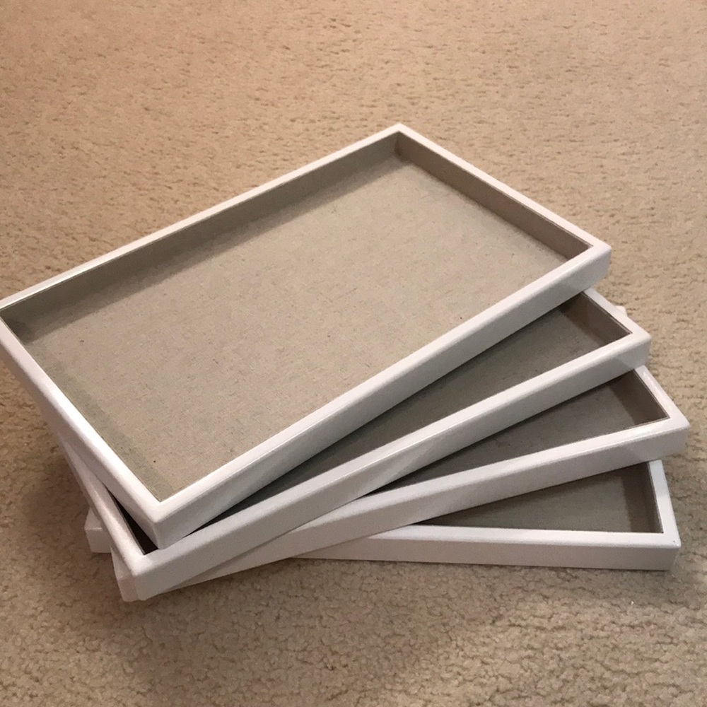 Set of 4 jewelry trays